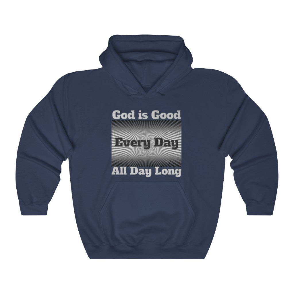 &quot;God is Good Every Day All Day Long&quot; Sunburst Hoodie