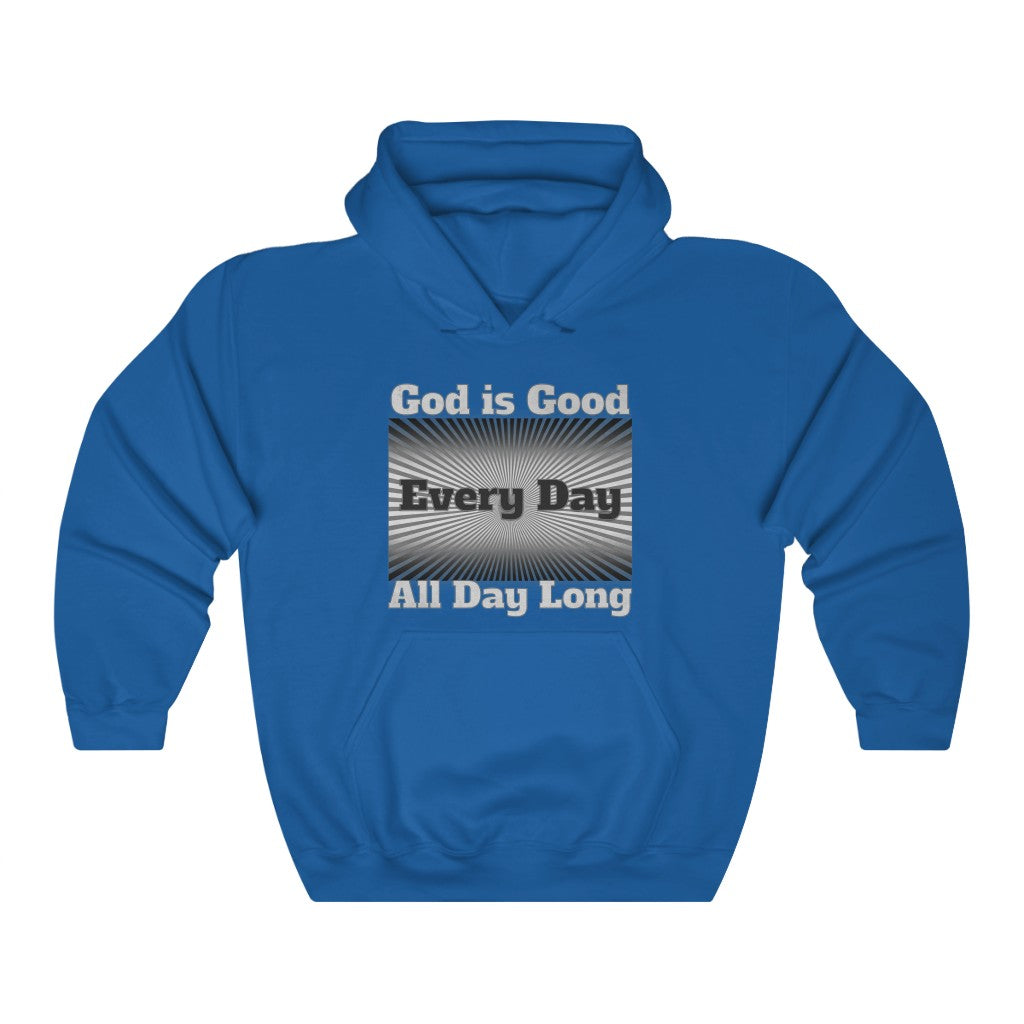 &quot;God is Good Every Day All Day Long&quot; Sunburst Hoodie